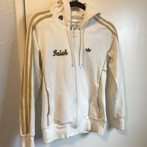 Adidas Notre Dame Zipper Hoodie Sz M